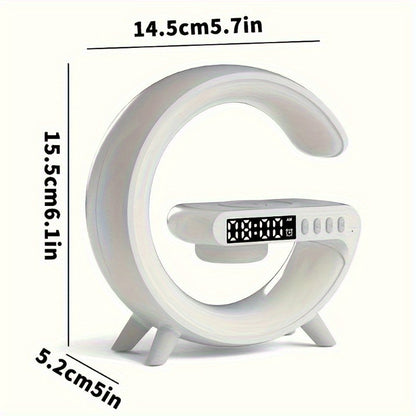 Dynamic Wake-Up Lamp with Sunrise Alarm & Speaker wireless charging